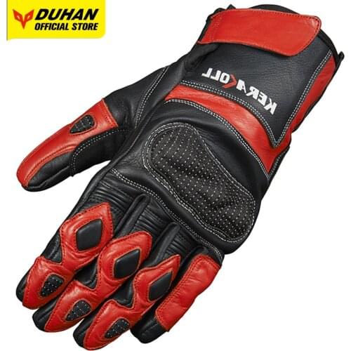 DUHAN Motorcycle Gloves Shockproof Wear Resistant Moto Gloves Breathable Bicycle Accessories Full Finger Motorbike Racing Gloves