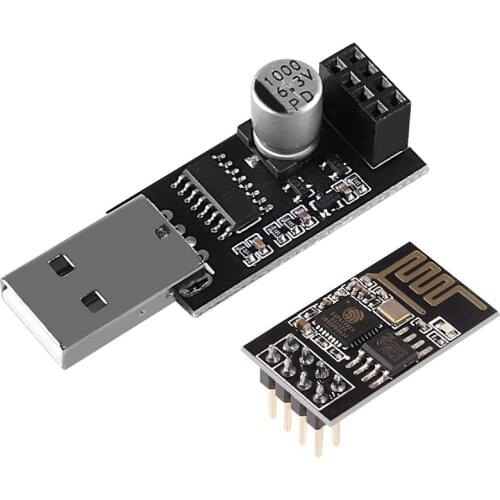 ESP-01S Serial WiFi Wireless Transceiver WiFi Adapter Module with CH340G USB Converter Compatible with Arduino