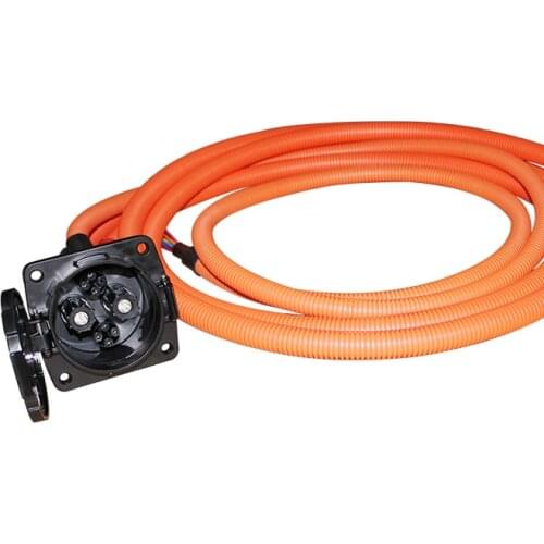 KHONS ev DC charger connector evse charging ccs combo cables63A/125A/200A CHAdeMo inlet socket