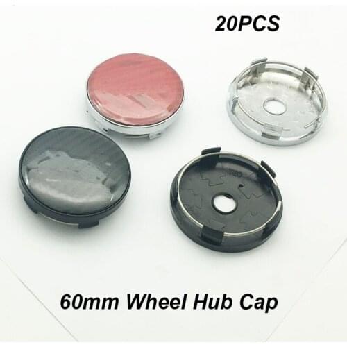 For Passat B6 B7 CC MK5 MK6 Tiguan 60mm 2.36inch Black/Blue Car Wheel Center Hub Caps PVC/ABS Base Wheel HUb Caps 20pcs/lot