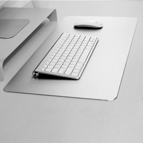 Super Big Large Mouse Pad Mat Hard Smooth Thin Waterproof Mouse Pad Metal Aluminum Mouse Pad for Game Console Desktop Laptop