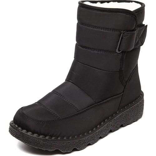 ZYYZYM 2021 Winter New Snow Boots Women Waterproof High Top Non Slip Cotton Shoes K25