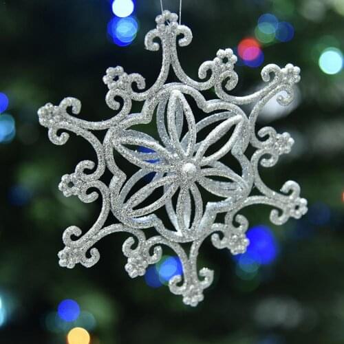 New Year Christmas Decorations Hollow Balls Snowflakes Hollow Five-Pointed Stars Hollow Hearts Christmas Tree Pendants