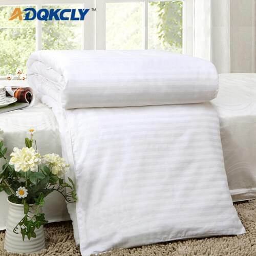 ADQKCLY Good Quality Chinese Silk Comforter 100% Mulberry Silk Filler Silk Quilt Thick Natural Winter&Autumn Warm Bed Blankets