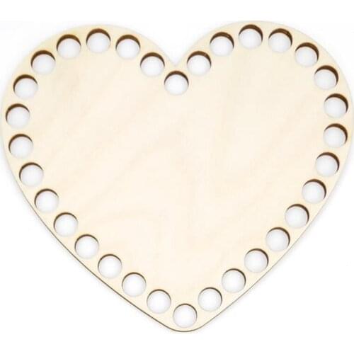 20pc/LOT Heart-shaped base 15x15 cm bottom for basket crochet