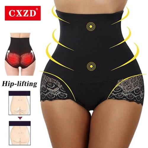 CXZD Plus Size Sexy Womens Shaper Underwear Booty Lifter Ladies' Cotton Slim Control Body Shaper Waist Trainer Briefs Tummy