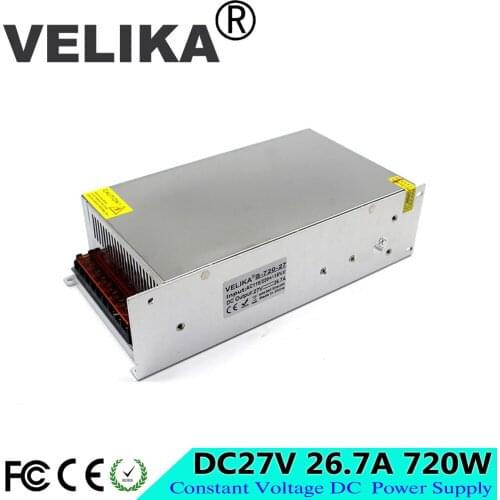 Professional Switching Power Supply DC27V 26.7A 720W Transformer 110V 220V AC-DC 27V SMPS For Led Strip Light CNC CCTV Motor