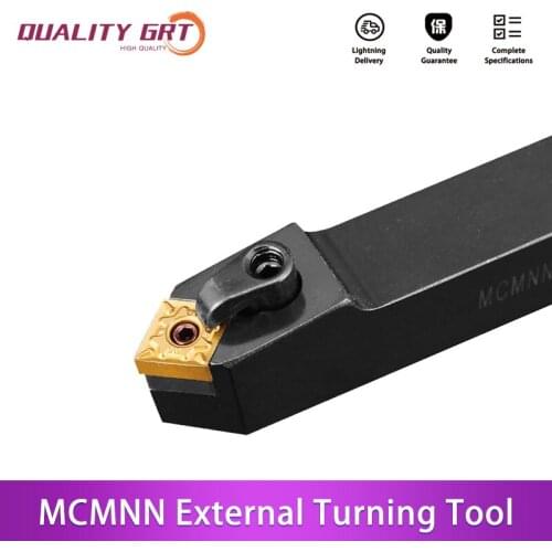 Q.Grt MCMNN2020K12-100 MCMNN2525M12-100 External Turning Tool Holder Carbide Inserts CNMG SCACR/l CNC Lathe Cutting Tools