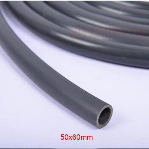 50mm ID 50x60mm Black colour silicone tube Silicon rubber hose tubing anti-aging, high temperature