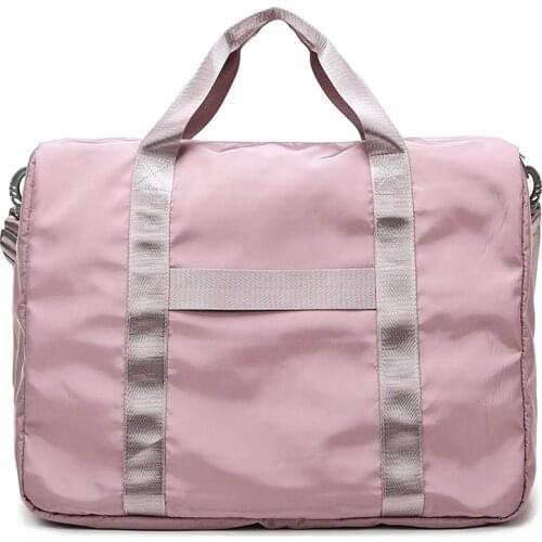 Foldable Portable Travel Bag Women Soft Clothes Duffel Bag Organizer Luggage Trip Package Handbag Weekend Big Bag Overnight Bag