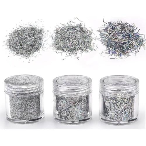 1 bottle Laser Paper Glitter Filling Epoxy Resin Mold Filler Nail Art Decoration DIY Jewelry Making Filling Sequins Laser Strip