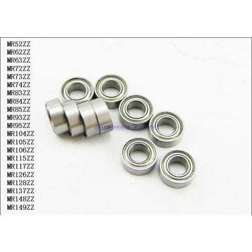 10-20 pcs/Lot MR52ZZ , MR62ZZ , MR63ZZ , MR72ZZ , MR73ZZ , MR74ZZ Thin Wall Deep Groove Ball Mini Ball Bearing Brand New