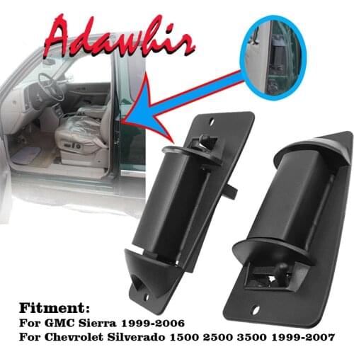 2pcs Front Left Right Outside The Door Pull Handle Fit For GMC SierraChevrolet Silverado 1500 2500 3500 99-07 15758172 15758171