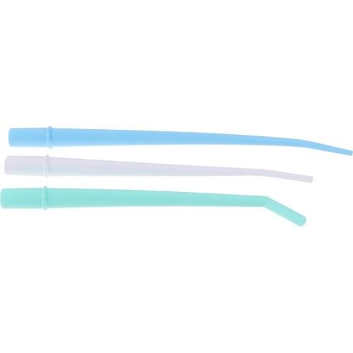 25Pcs / Bag Elbow Saliva Ejector Suction Tube Disposable Dental Disposable Tube Surgical Aspirator