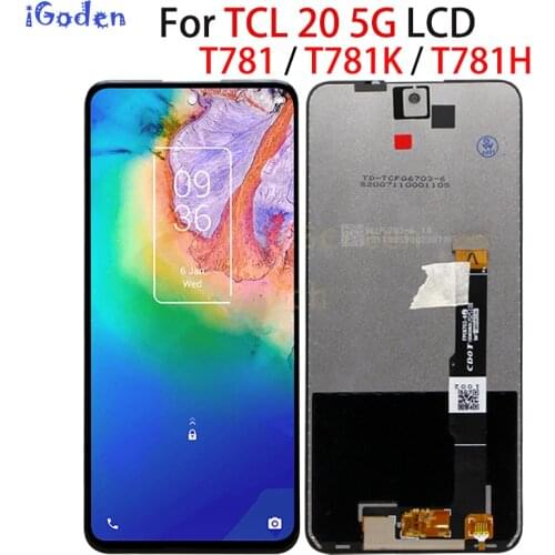 6.67" Original For TCL 20 5G Display T781,T781K,T781H LCD Touch Panel Screen Digitizer Assembly Replacement For TCL 20 5G LCD