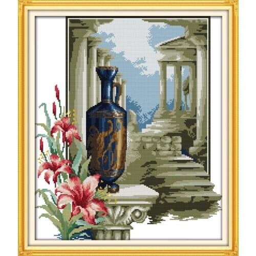 Athens feeling (1) cross stitch kit cartoon 14ct 11ct count print canvas stitching embroidery DIY handmade needlework