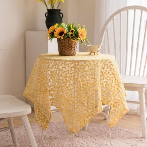 Aki's Gift Lace Tablecloths On The Table