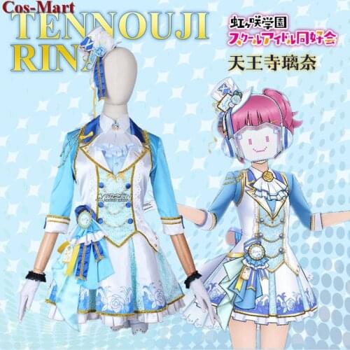 Anime Love Live Nijigasaki High School Idol Club Tennouji Rina Cosplay Costume Formal Dress Activity Party Role Play Clothing