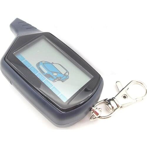 B6 2-way LCD Remote Control Key Fob Chain For Russian Vehicle Security Two way Car Alarm System Twage Starline B6