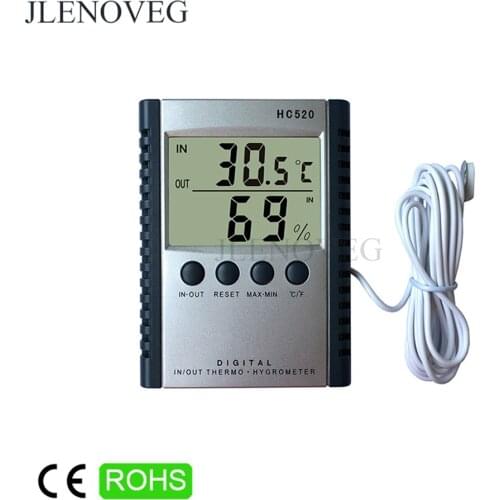 C / F Indoor Outdoor LCD Digital Thermometer Temperature Memory Max Min Value Humidity Meter Tester Hygrometer Weather Station