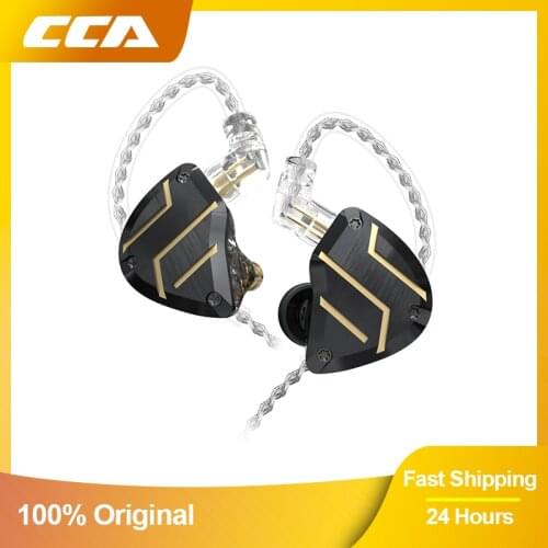 CCA C10 Pro Headset Hybrid Technology 4BA+1DD Metal Wired Earphones HiFi Sport Gaming Earbuds With Microphone Bass Headphones