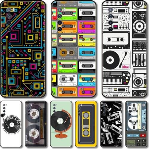 Tapes old vedio Phone Case For Huawei Nova 2 3 4 5 6 7 8 SE i E Pro Lite black cell shell