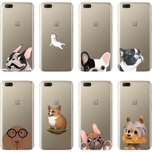 Soft Phone Case For One Plus 6 6T 5 5T 3 3T Silicone Pug Dog French Bulldog Corgi Puppy Back Cover For OnePlus 6 6T 5 5T 3 3T