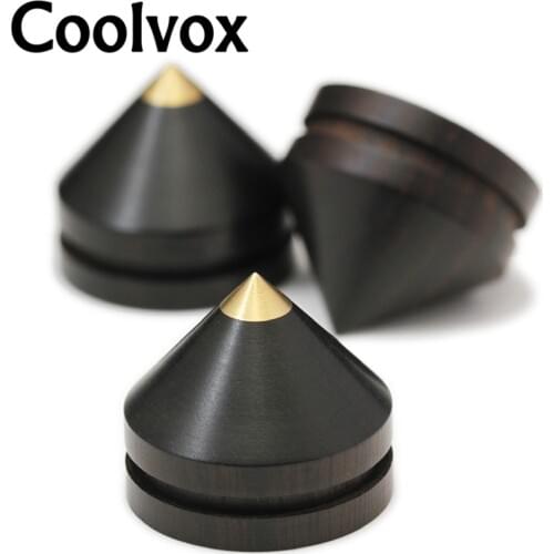Coolvox 3/4sets Active Speaker Spikes Stand Feets Audio Loudspeaker Feet Foot Pad Accessories Turntable DIY Home Theater 23x20mm