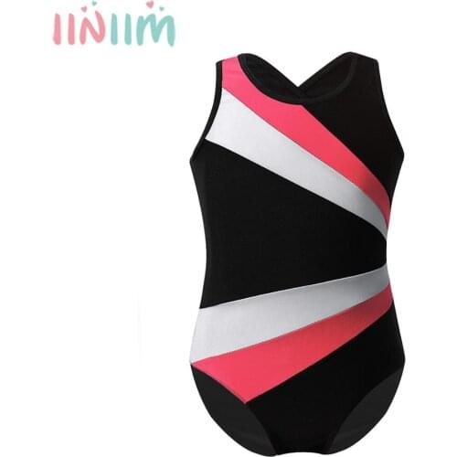 Iiniim Kid Ballet Leotard Toddler Girls Sleeveless Gymnastic Leotard Bodysuit Jumpsuit Flower Petal Shaped Back Ballet Dancewear