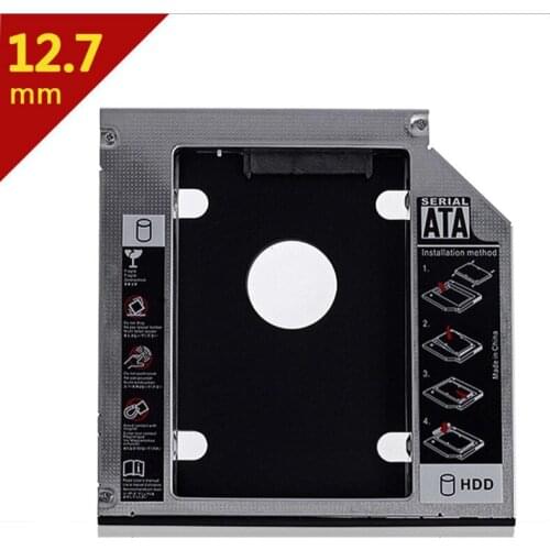 Maikou 12.7mm SATA 2nd SSD HDD Hard Drive Caddy for DVD-ROM / CD- BLACK
