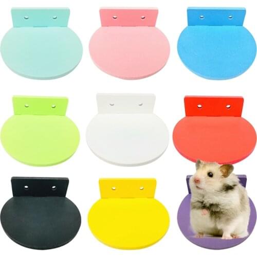 Hamster Toys Small Animal Perch Removable Interactive Bird Stand Platform Hamster Cage Perch for Hamster Rabbit Guinea Pig