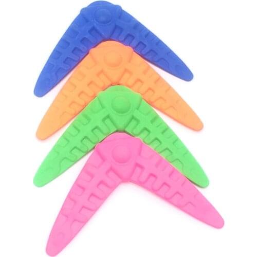 Dog Flying Discs Toy Bite Resistant Puppy Boomerang Pet Interactive Training Darts Molar Chew Toys For Small Medium Large Dogs