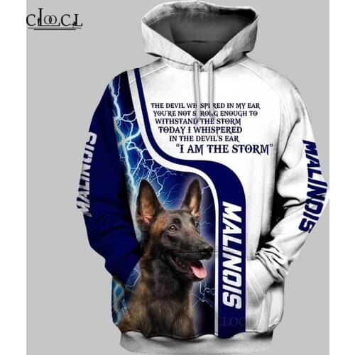 CLOOCL 2021 Newest Popular Malinois 3D Print Hoodies Men Women Harajuku Fashion Sweatshirt Autumn Casual Tops Drop Shipping