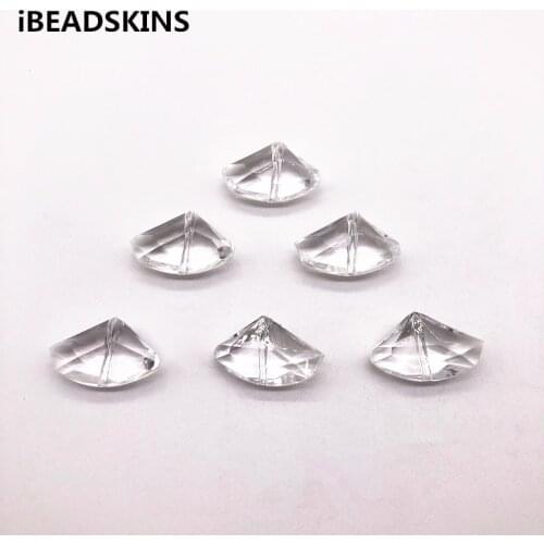 New arrival 26x17mm 220pcs clear Acrylic sector shape beads for stud earrings/earrings accessories/Earring parts/ jewelry DIY