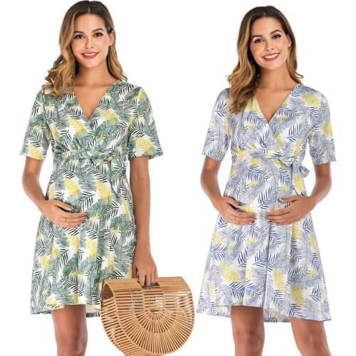 New Style Pregnant Women Floral Long Maxi Dresses Maternity Gown Photography Photo Shoot Clothes Pregnancy Summer Beach Sundress