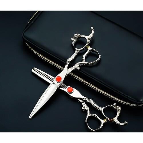 NEW Dragon handle barber hair cut scissors 6.0 inch professional hair hairdressing scissors salon cutting shears high quality