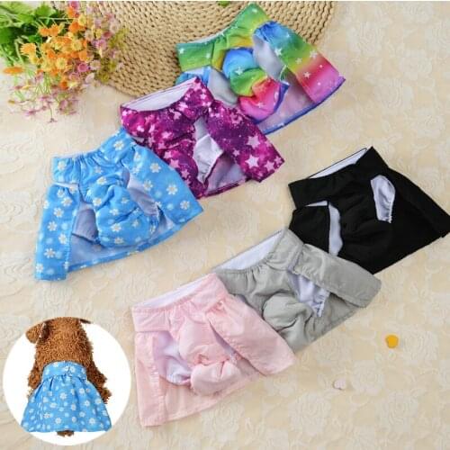 Dog Diapers Physiological Skirt Pants Hygienic Female Dog Shorts Soft Girl Dogs Pants Pets Underwear Sanitary Panties XS-XL