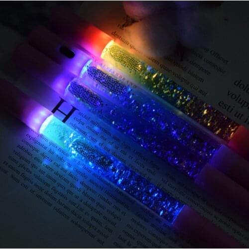 Glitter Cute Pen Liquid Color Kawaii Pen Magic Light Gel Pens Crystal Pen Office Writing Cute Stationery Gift