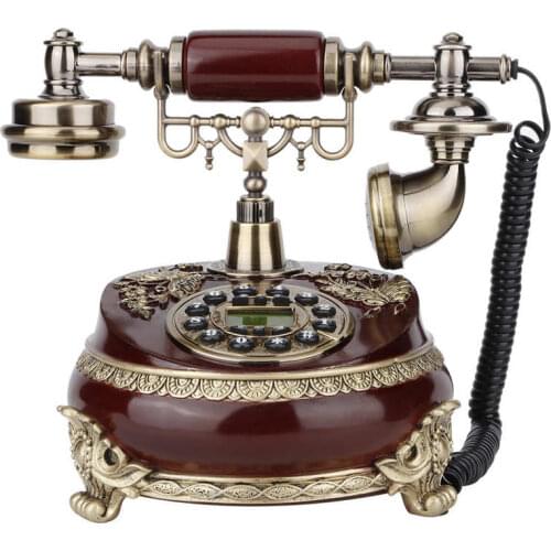 Desktop Retro Vintage ID Telephone with Display FSK/DTMF for Home Office Hotel Decoration 2021 HOT