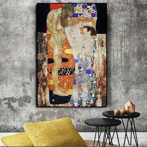 Three Ages Woman By Gustav Klimt 5D Diamond Painting Diy Rhinestones Embroidery Cross Stitch Mosaic Poster Wall Art Home Decor