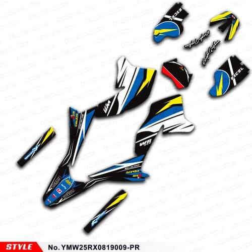 Aftermarket Motocross Deco Kit for WR250X WR250R 2008 2009 2010 2011 2012 2013 2014 2015 to 2020, Style No.YMW25RX0819009-PR