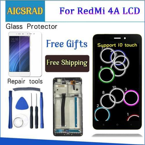 AICSRAD 5.0" LCD For XIAOMI Redmi 4A LCD Display Touch Screen Digitizer Replacement For XIAOMI Redmi 4A Display With Frame