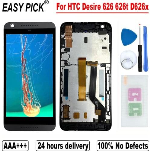 For HTC Desire 626 626t D626x D626w D626d D626n D626s D626q LCD Display Touch Screen Digitizer Assembly For Desire 626 Dual Sim