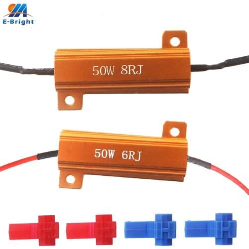 10X 50X 50W 6 Ohm 8 Ohm LED Related Turn Signal Fast Hyper Flash & No Flashing or Burn Out Bulb Indications Decoder Resistor