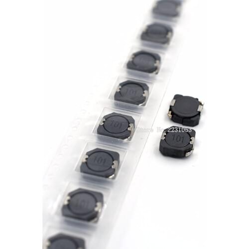 10PCS/LOT 10*10*4mm SMD Power Inductor 100uH 100uh 101 CDRH104R Inductance Wire Wound Chip Shielded Inductor