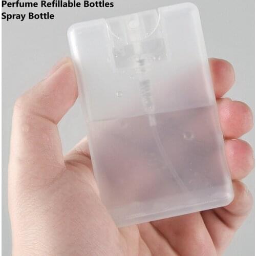 2PCS Perfume Bottle 20ML Card Shape Mini Spray Bottles Refillable Perfume Atomizer Travel Size Portable Alcohol Sprayer Skincare