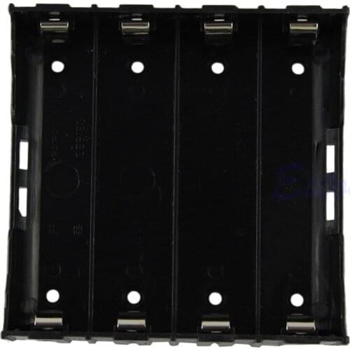 2021 New 18650 Li-ion Battery Storage Black Plastic Clip Holder Case Box 8 Pin Contact