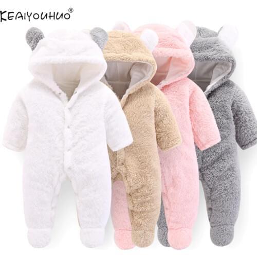 2021 New Autumn Winter Overall Baby Girl Clothes Infant Jumpsuits Toddler Boys Clothes Newborn Romper For Baby 1st Girls Jackets