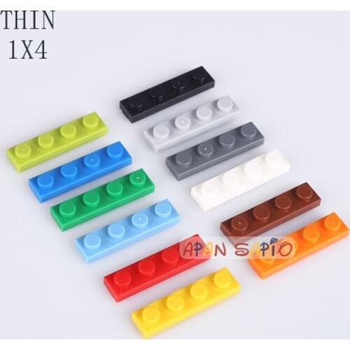 240PCS/lot DIY Building Blocks Thin 1X4Dots Educational Creative Figures Bricks kids Toys for Children fit lego bricks size