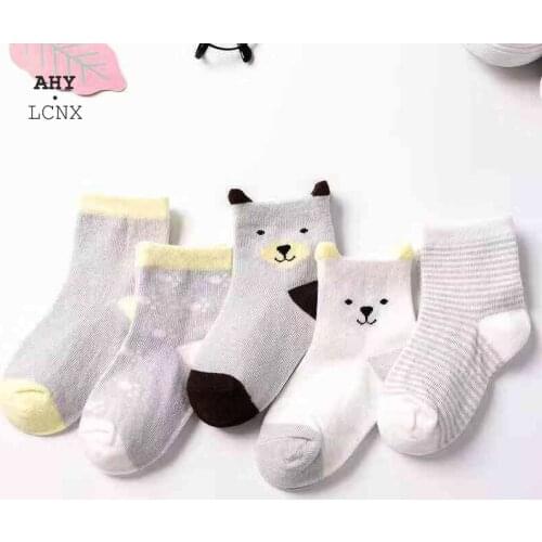 5 Pairs/lot Cotton Stripes Toddler Socks Articles For Newborn Baby Spring Autumn Kids Lot Socks Babies Wholesale Fashion Sock
